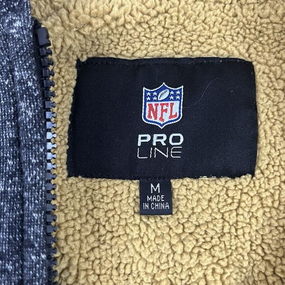 NFL Pro Line New Orleans Saints Football Hoodie Sherpa Sweatshirt Men's Medium - Picture 5 of 13